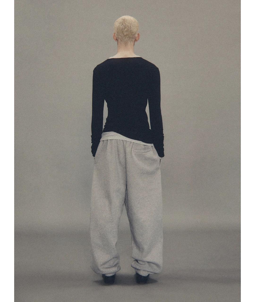 entire studios Серые хлопковые повседневные брюки, фото 4