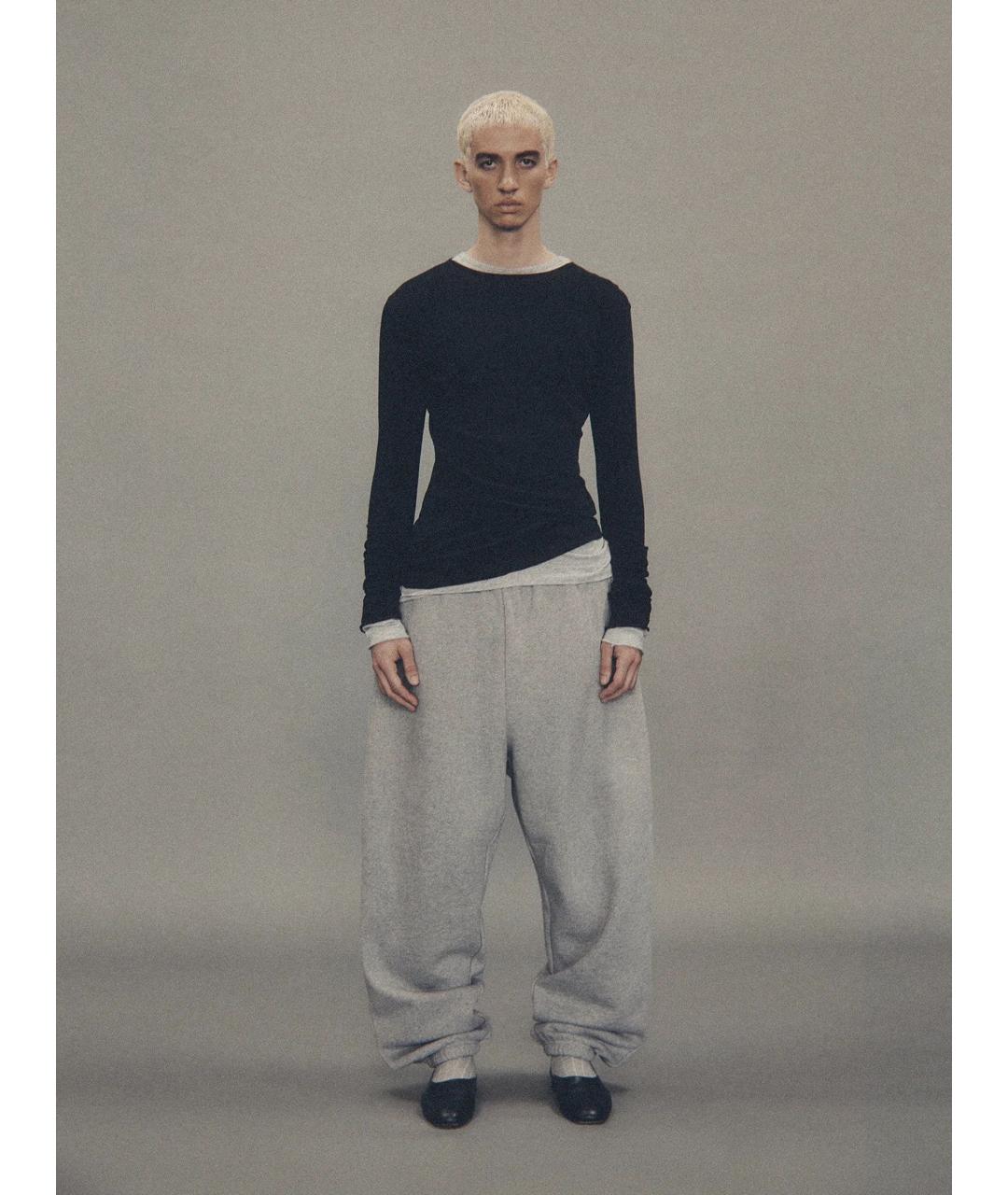 entire studios Серые хлопковые повседневные брюки, фото 3