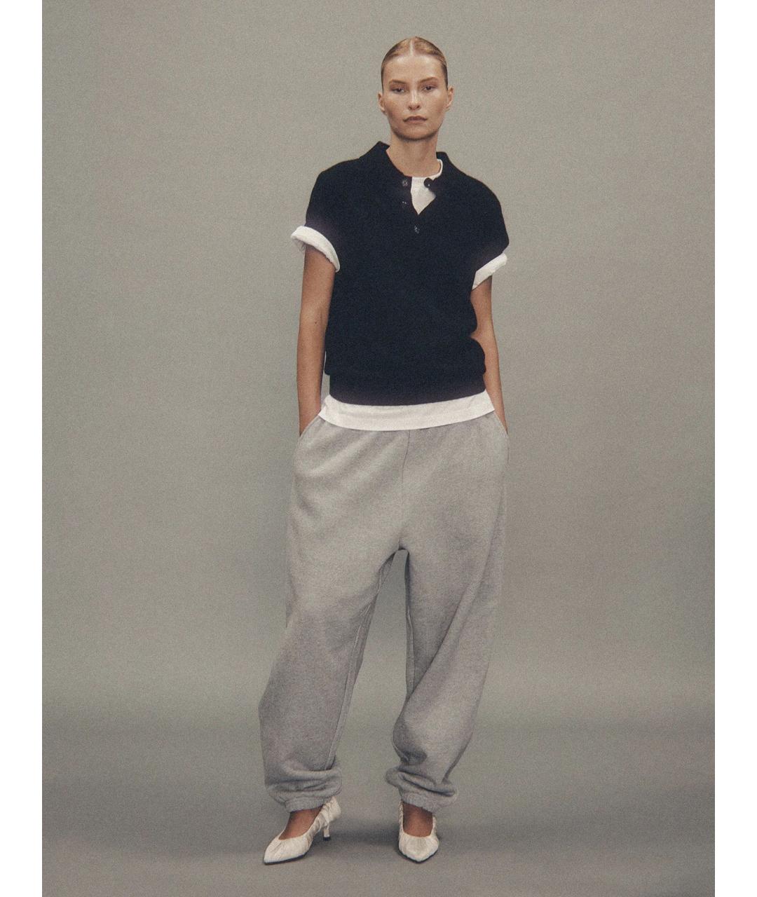 entire studios Серые хлопковые повседневные брюки, фото 6