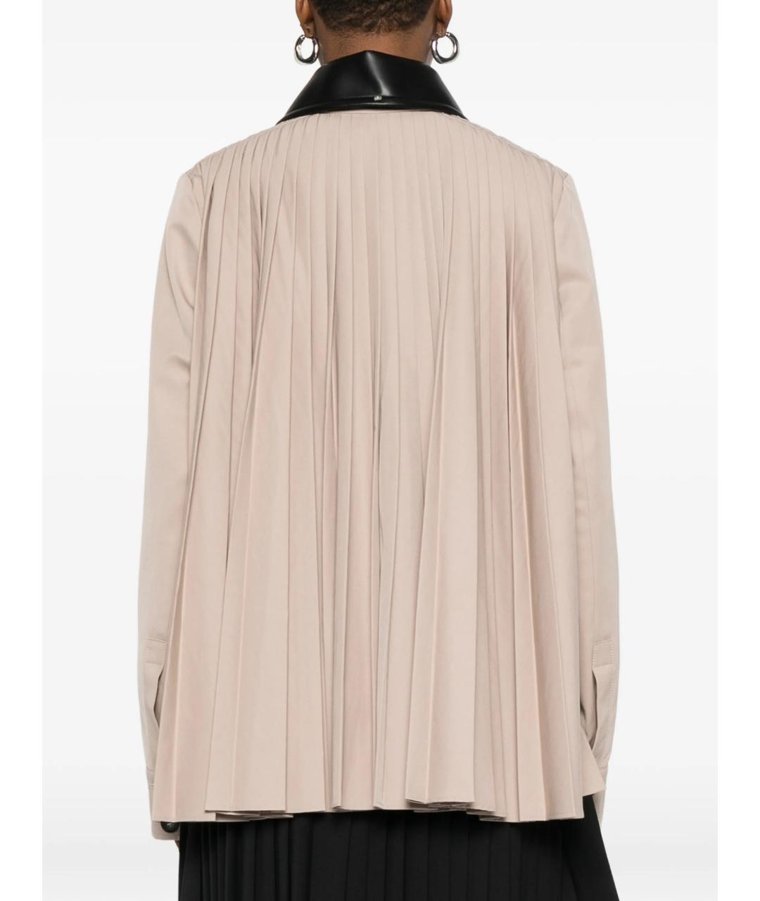 SPORTMAX Бежевая полиэстеровая куртка, фото 4