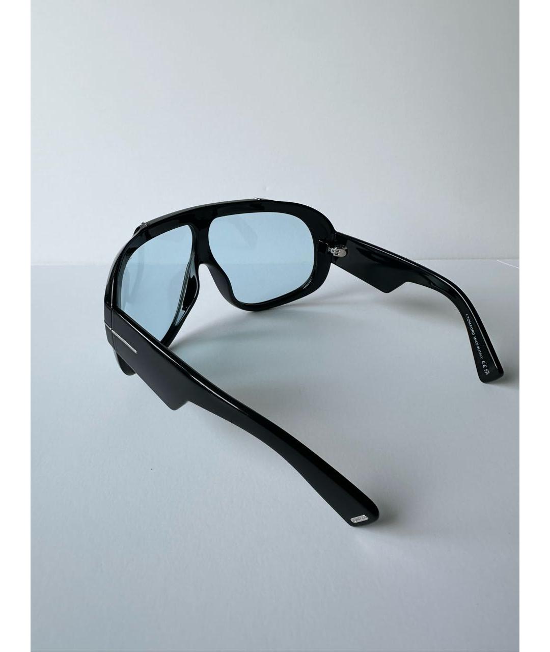 TOM FORD Голубые пластиковые солнцезащитные очки, фото 7