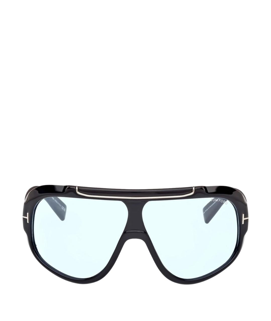 TOM FORD Голубые пластиковые солнцезащитные очки, фото 1