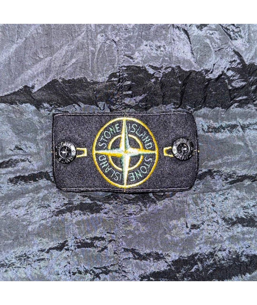 STONE ISLAND Черные полиамидовые повседневные брюки, фото 3