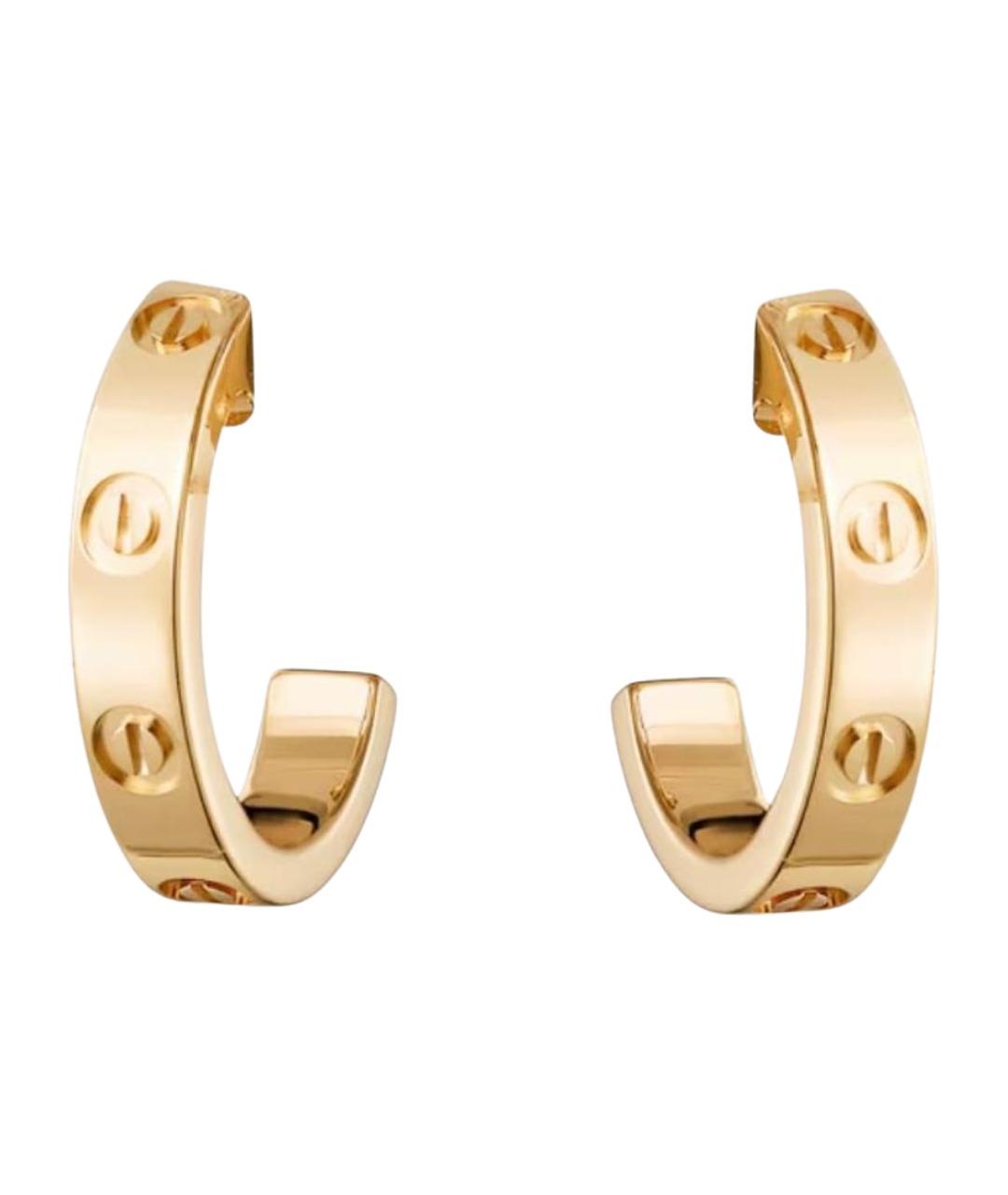 CARTIER Желтые серьги из желтого золота, фото 1