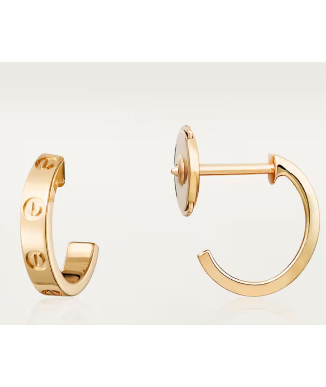 CARTIER Желтые серьги из желтого золота, фото 2