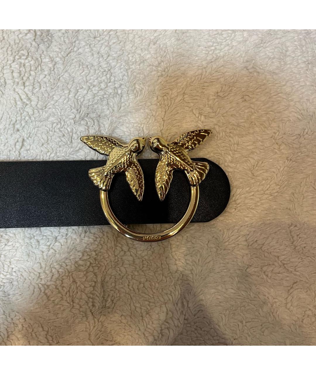 PINKO Черный кожаный ремень, фото 5