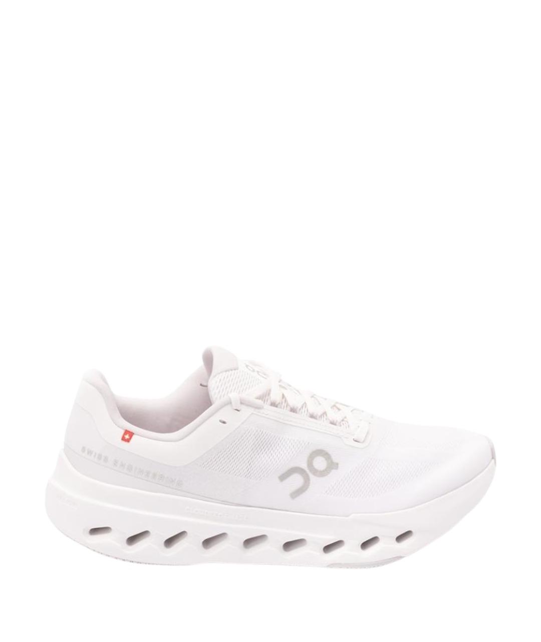 ON Белые текстильные низкие кроссовки / кеды, фото 1