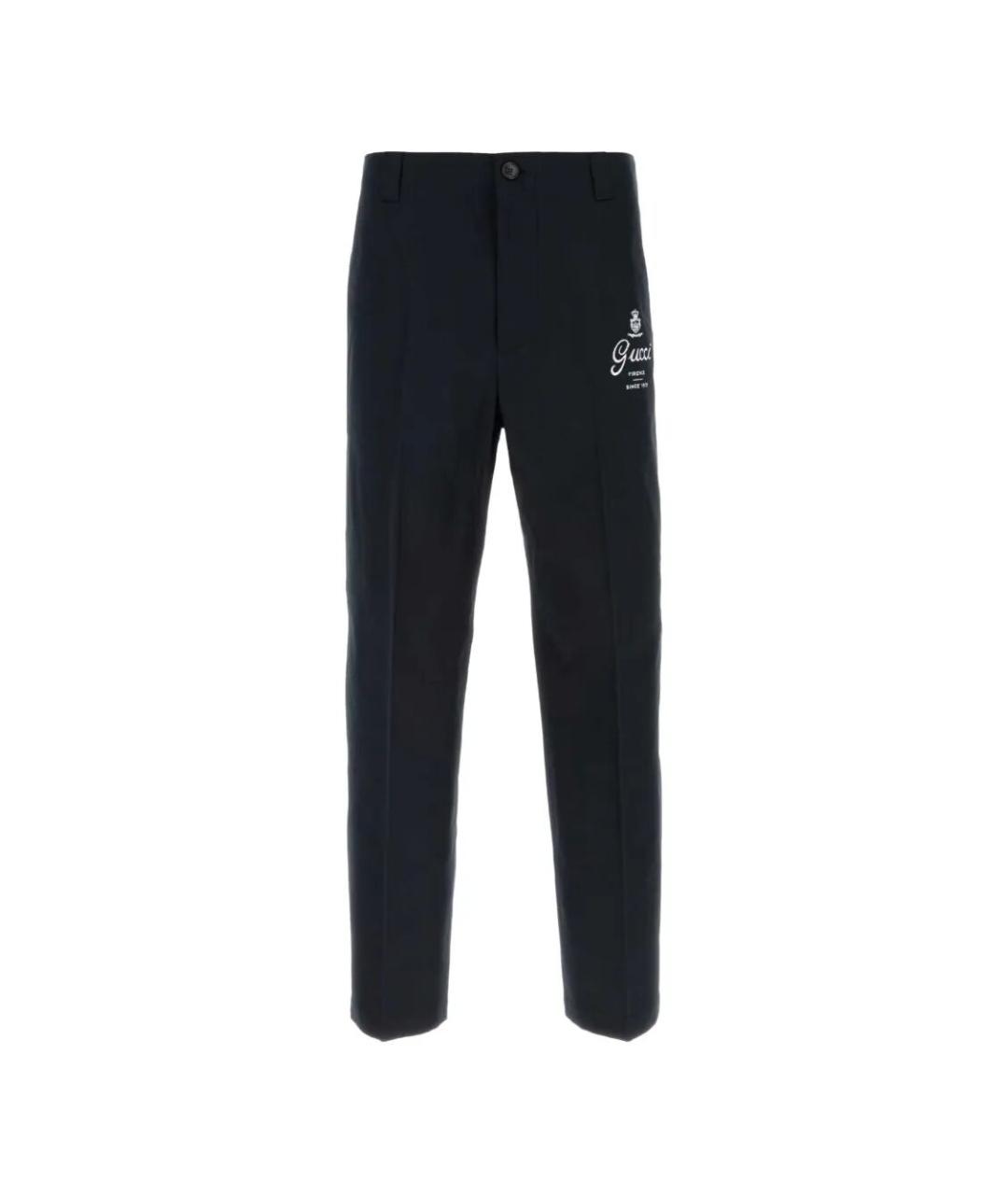 GUCCI Хлопковые повседневные брюки, фото 1