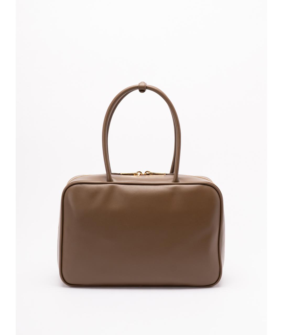 MIU MIU Коричневая кожаная сумка тоут, фото 2