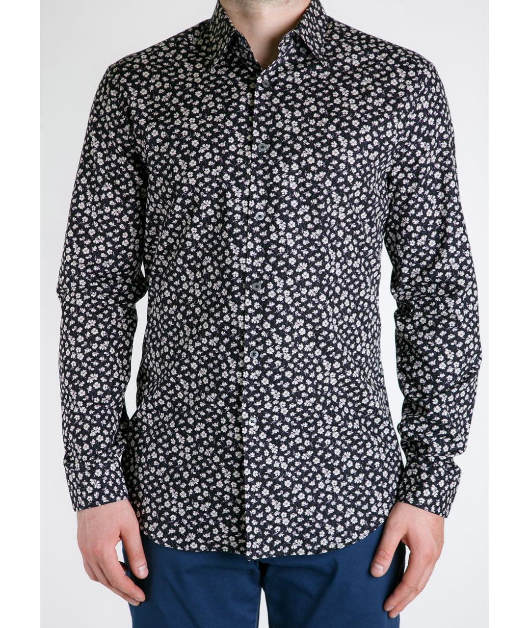 PAUL SMITH Черная хлопковая кэжуал рубашка, фото 2