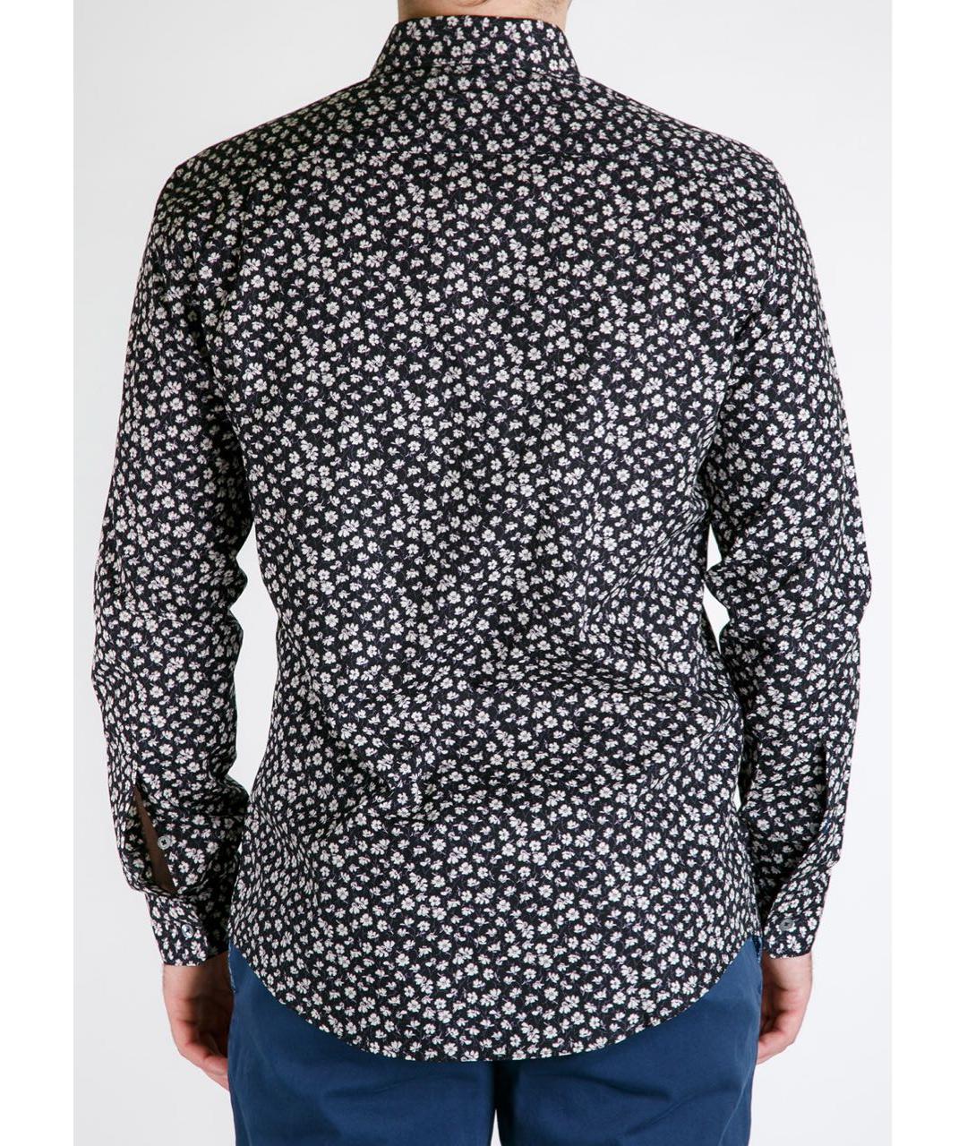 PAUL SMITH Черная хлопковая кэжуал рубашка, фото 4