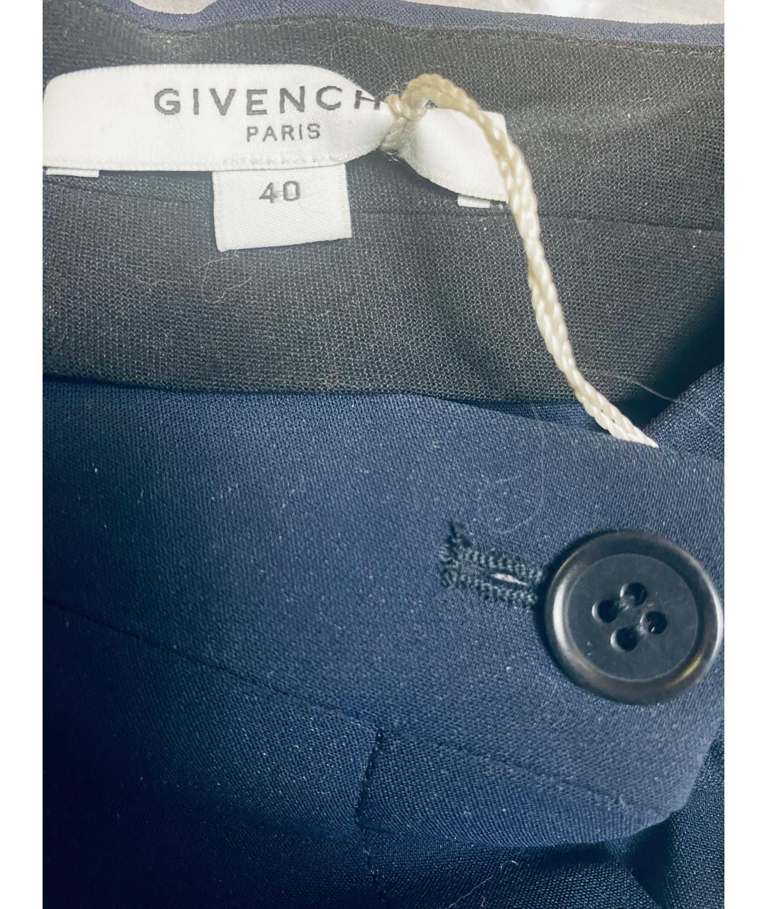 GIVENCHY Синий вискозный костюм с брюками, фото 3