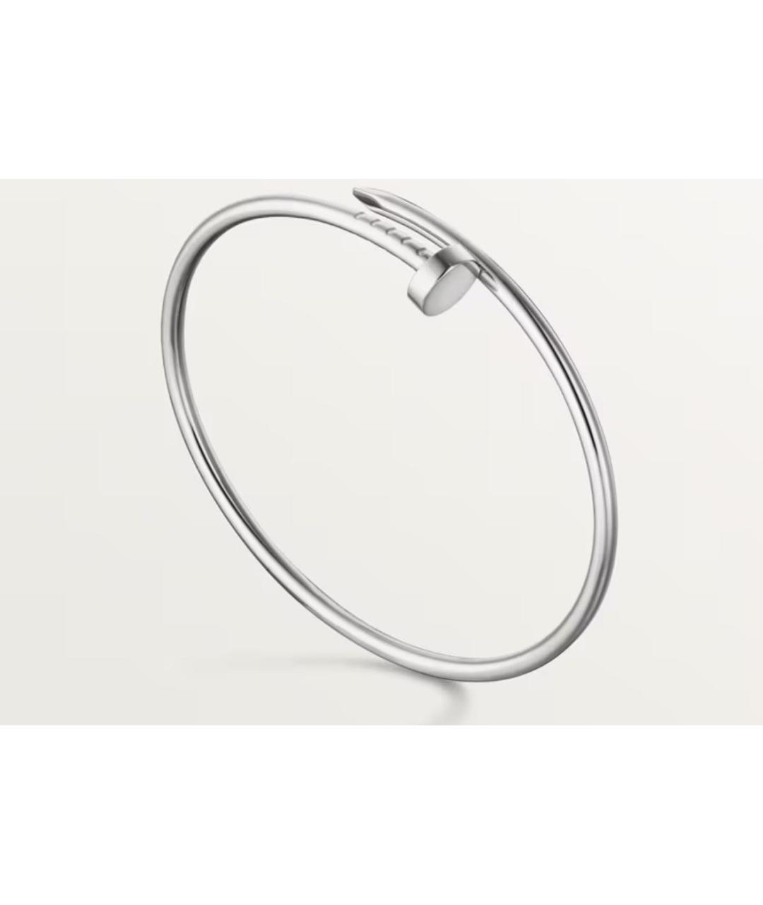 CARTIER Серебрянный браслет из белого золота, фото 2