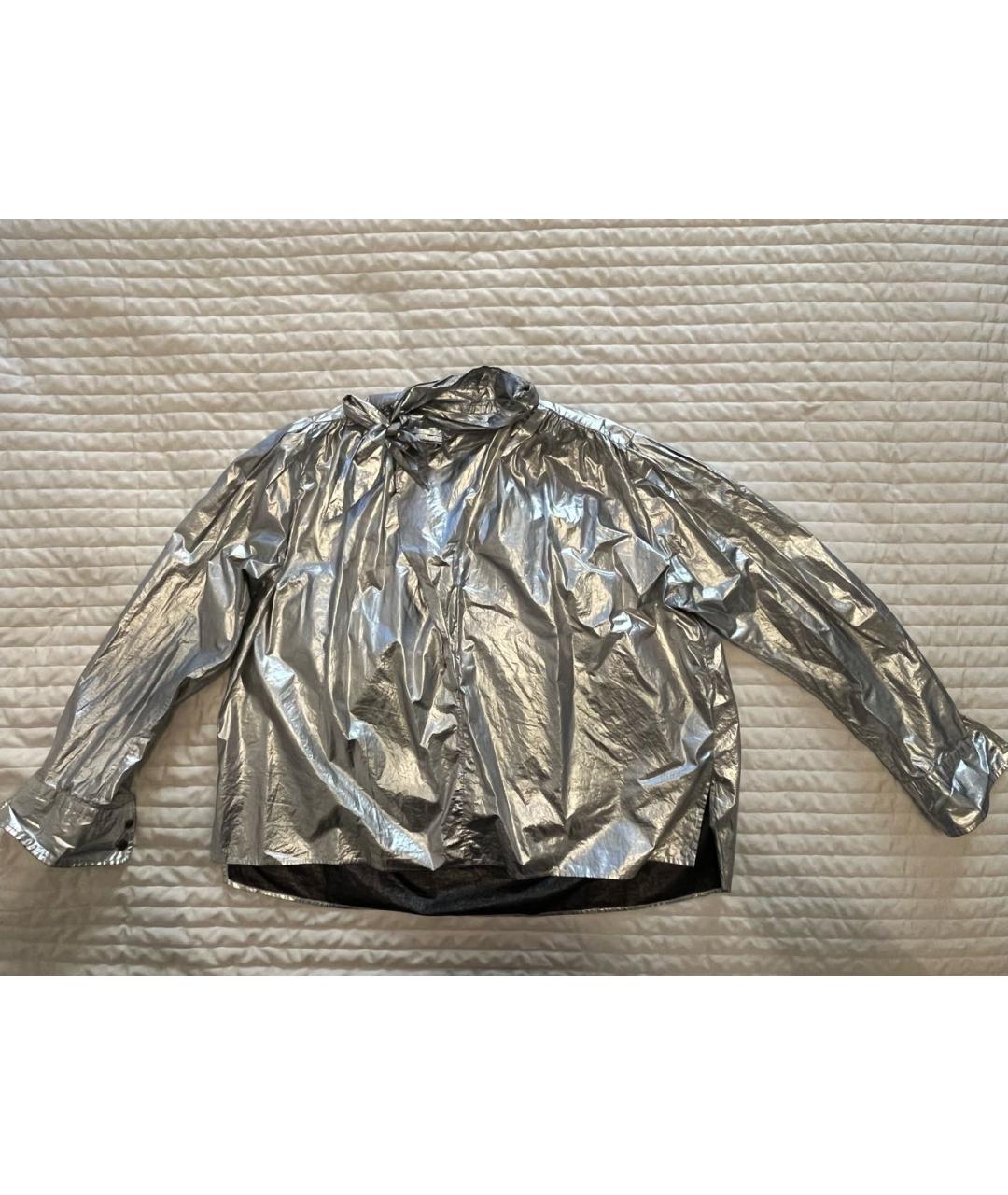 ISABEL MARANT Серебряная хлопковая блузы, фото 7