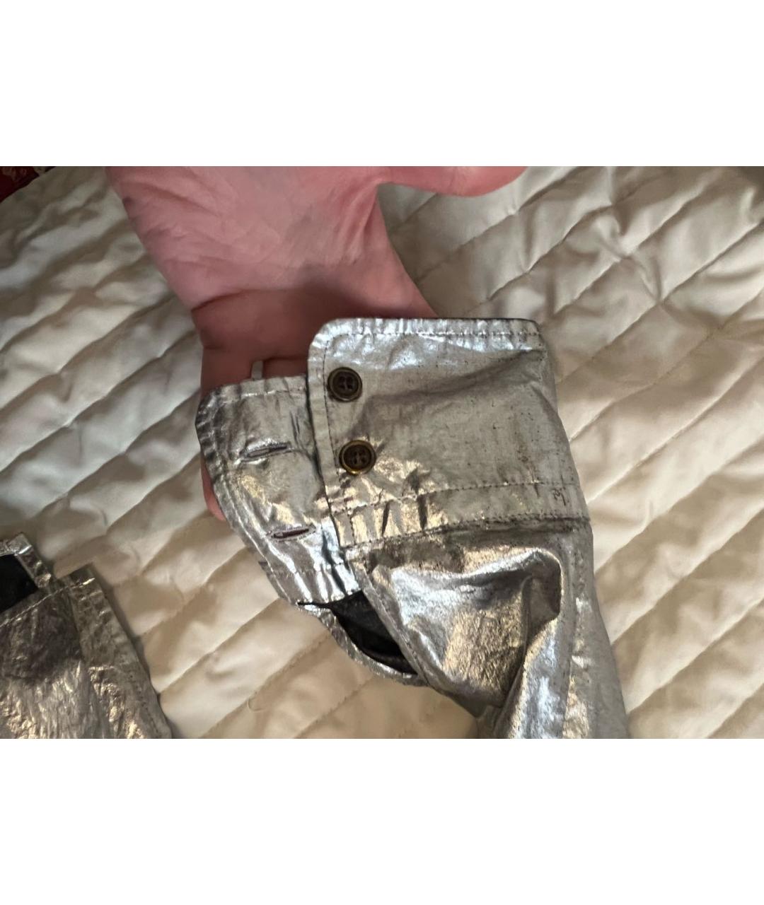 ISABEL MARANT Серебряная хлопковая блузы, фото 3