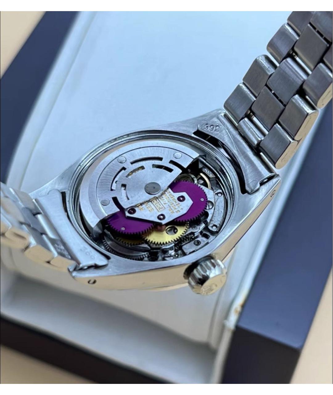 ROLEX Зеленые металлические часы, фото 6