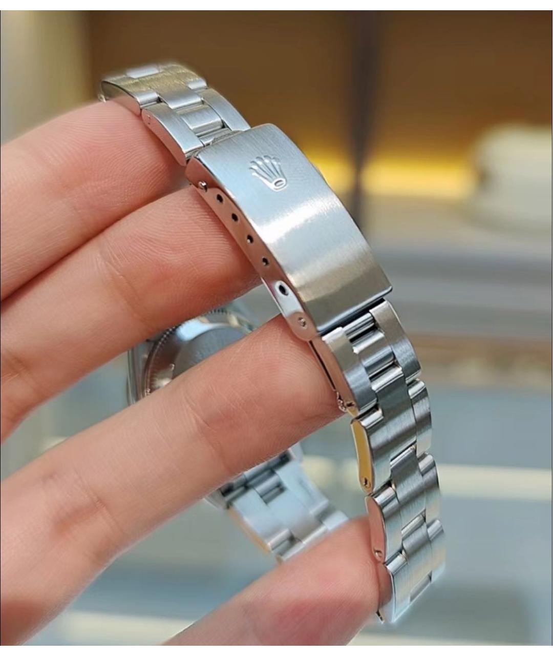 ROLEX Зеленые металлические часы, фото 4