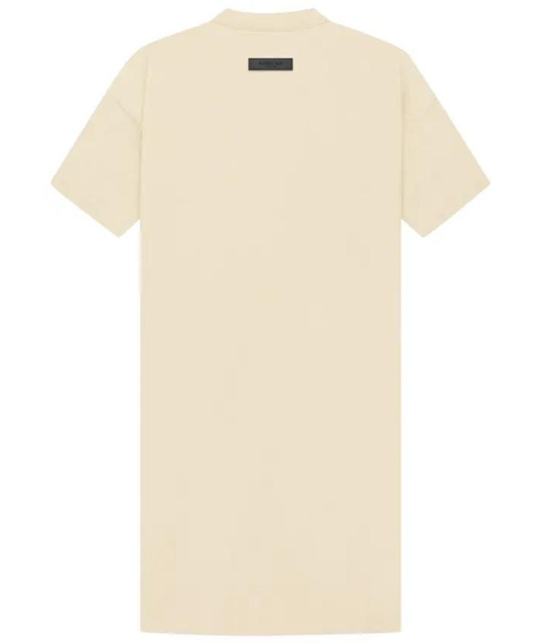 FEAR OF GOD ESSENTIALS Бежевое хлопковое повседневное платье, фото 2