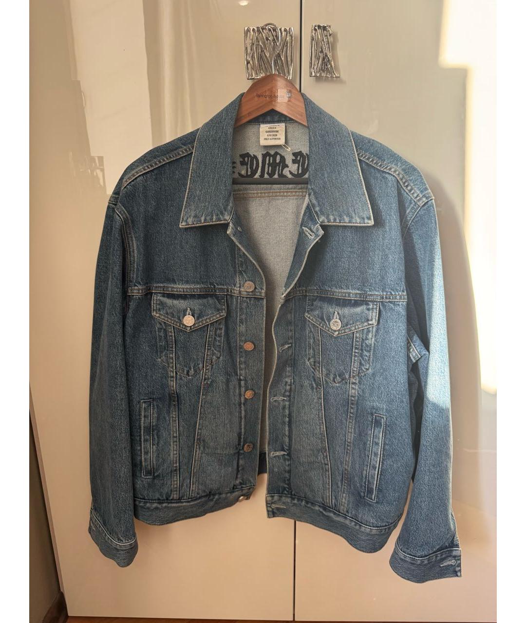 VETEMENTS Синяя деним куртка, фото 5