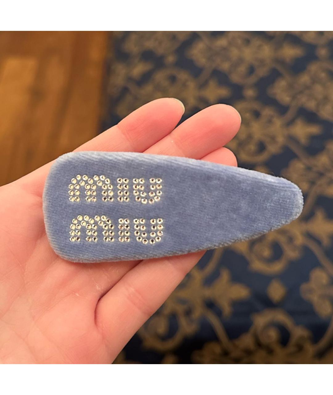 MIU MIU Голубая заколка, фото 2