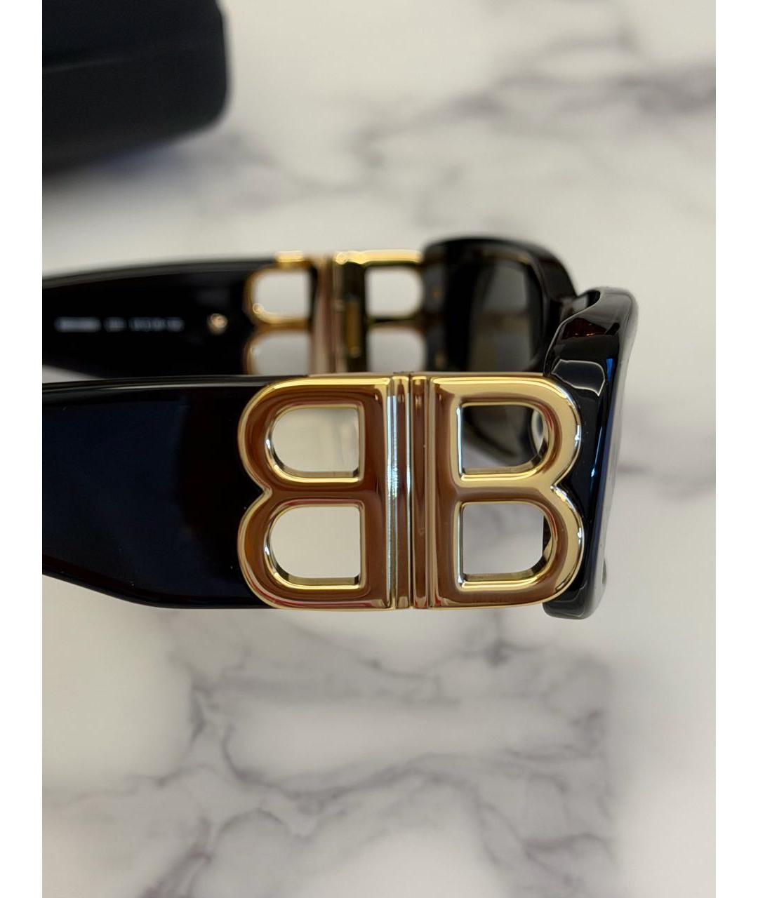 BALENCIAGA Черные пластиковые солнцезащитные очки, фото 6