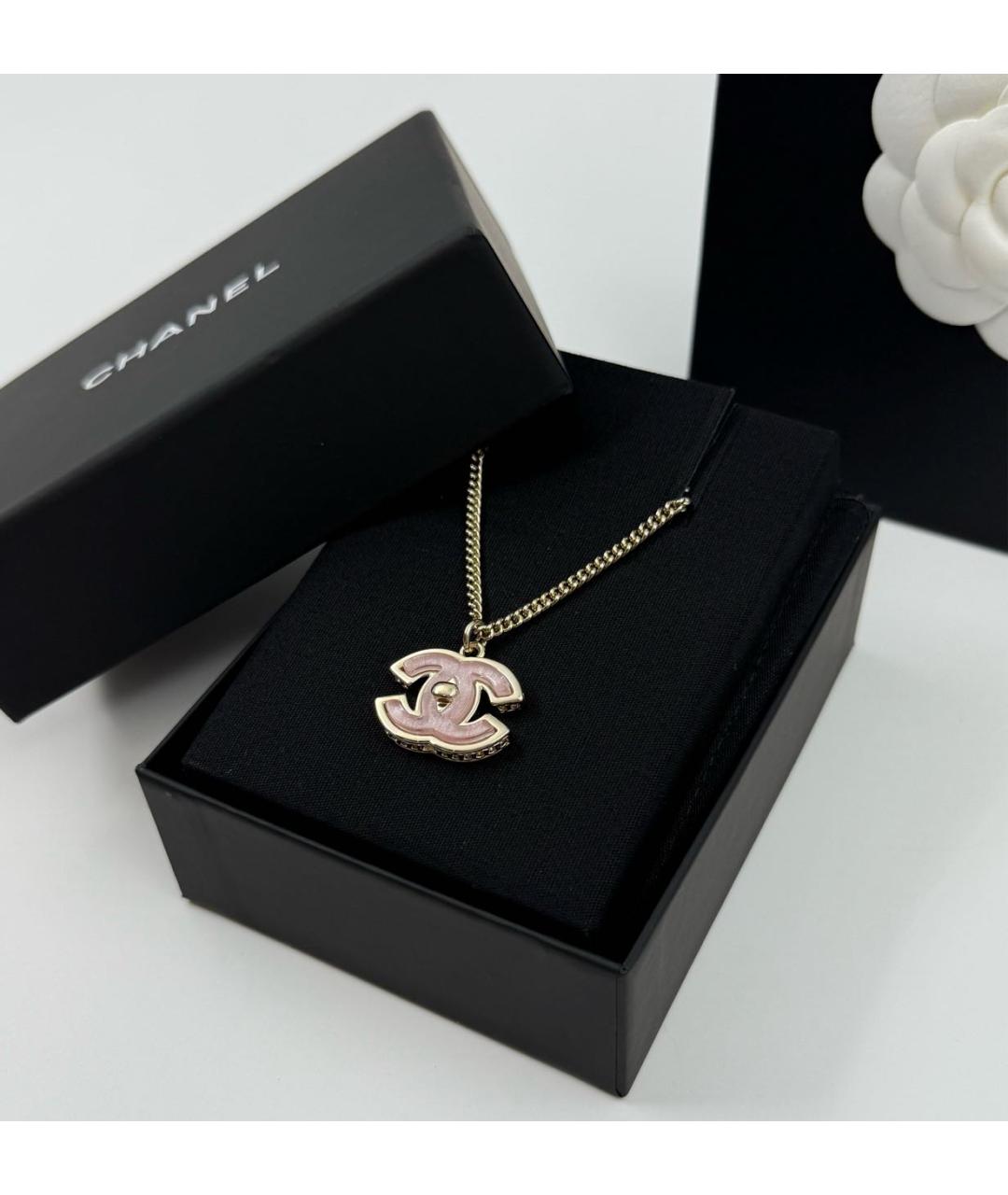 CHANEL Золотое металлическое колье, фото 3