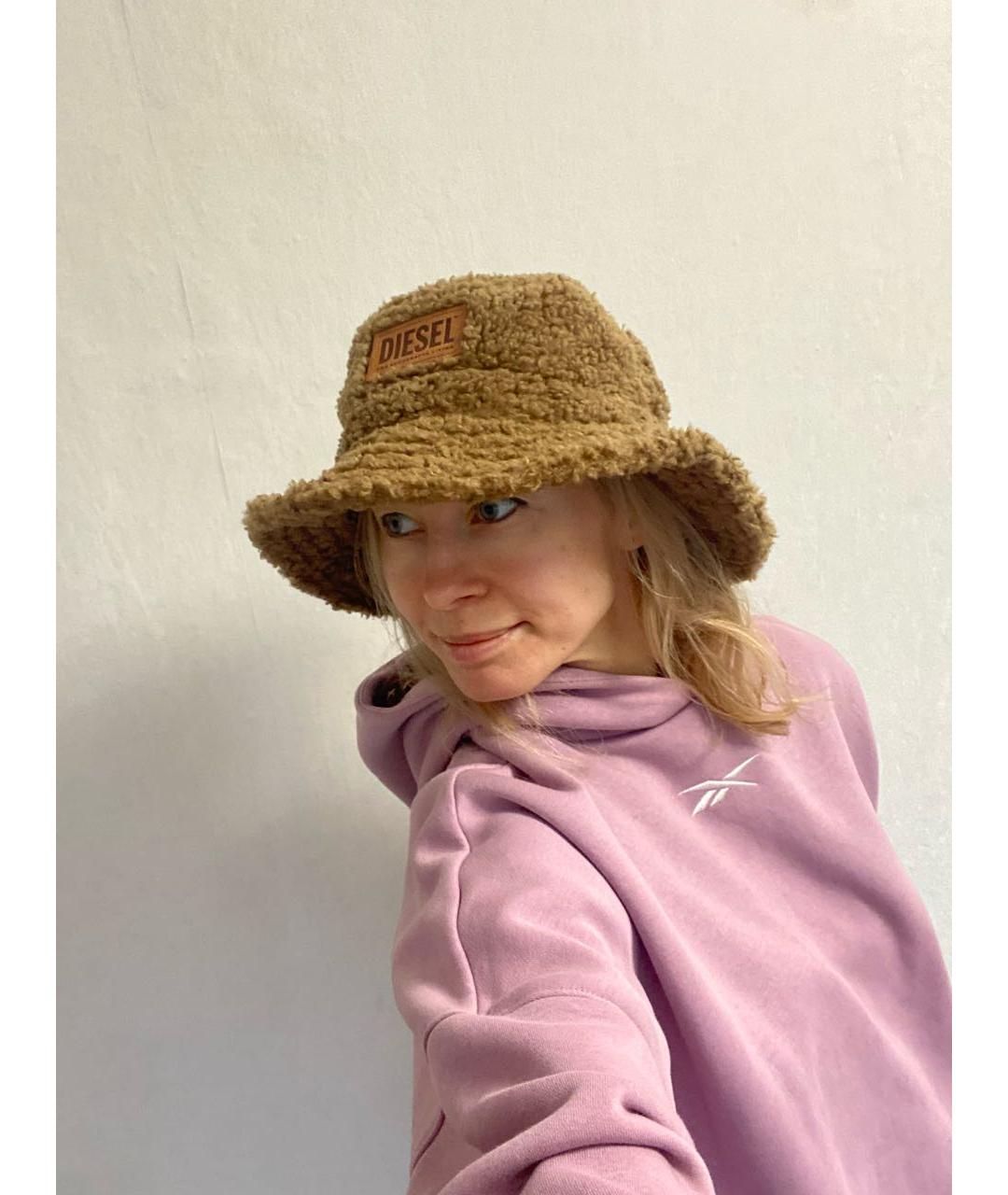 DIESEL Коричневая синтетическая панама, фото 8