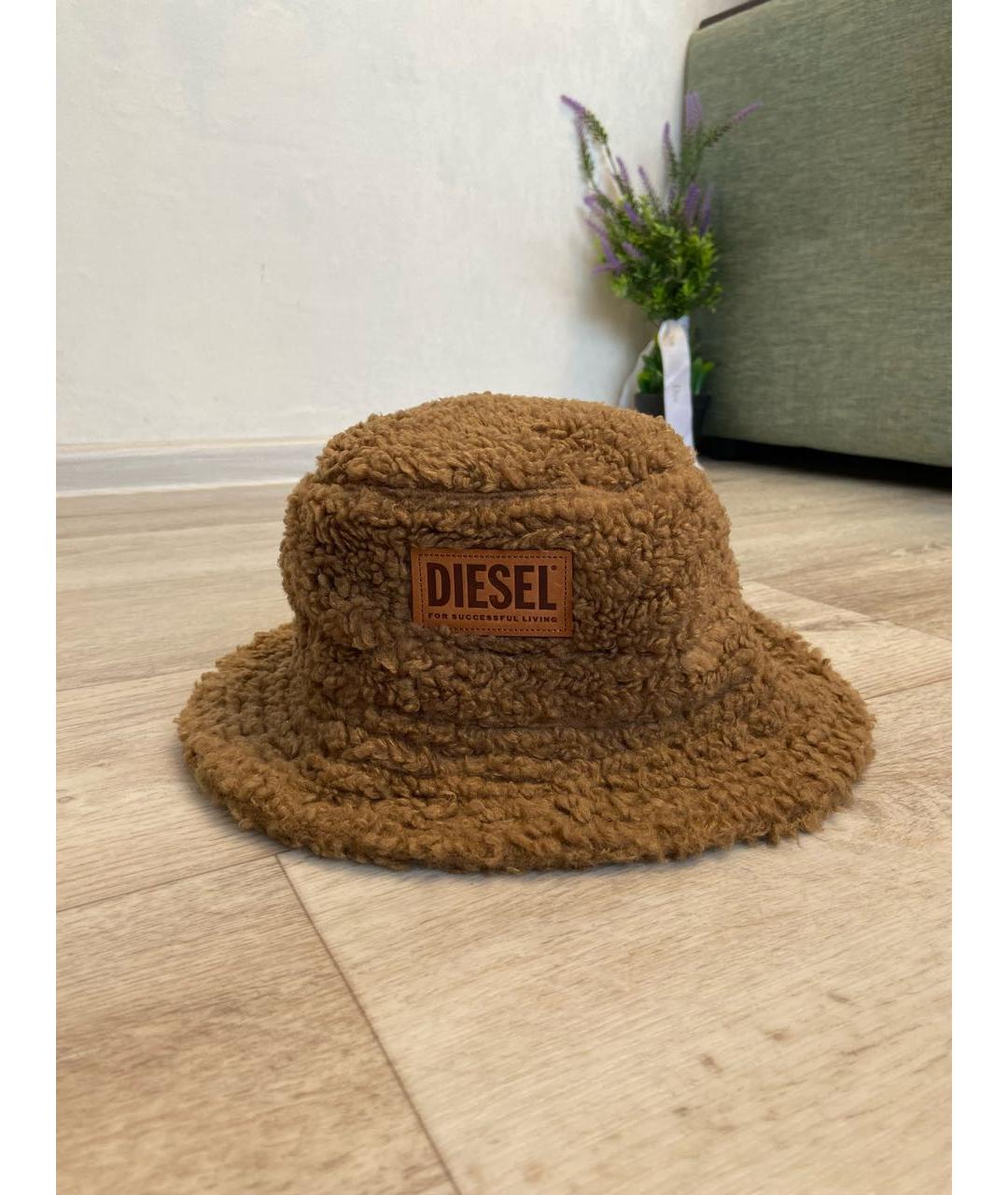 DIESEL Коричневая синтетическая панама, фото 9