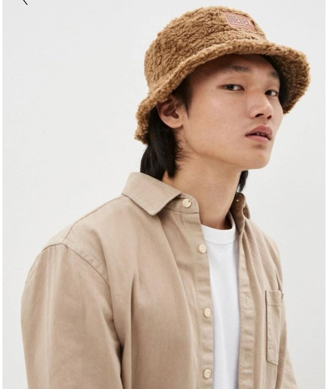 DIESEL Коричневая синтетическая панама, фото 7