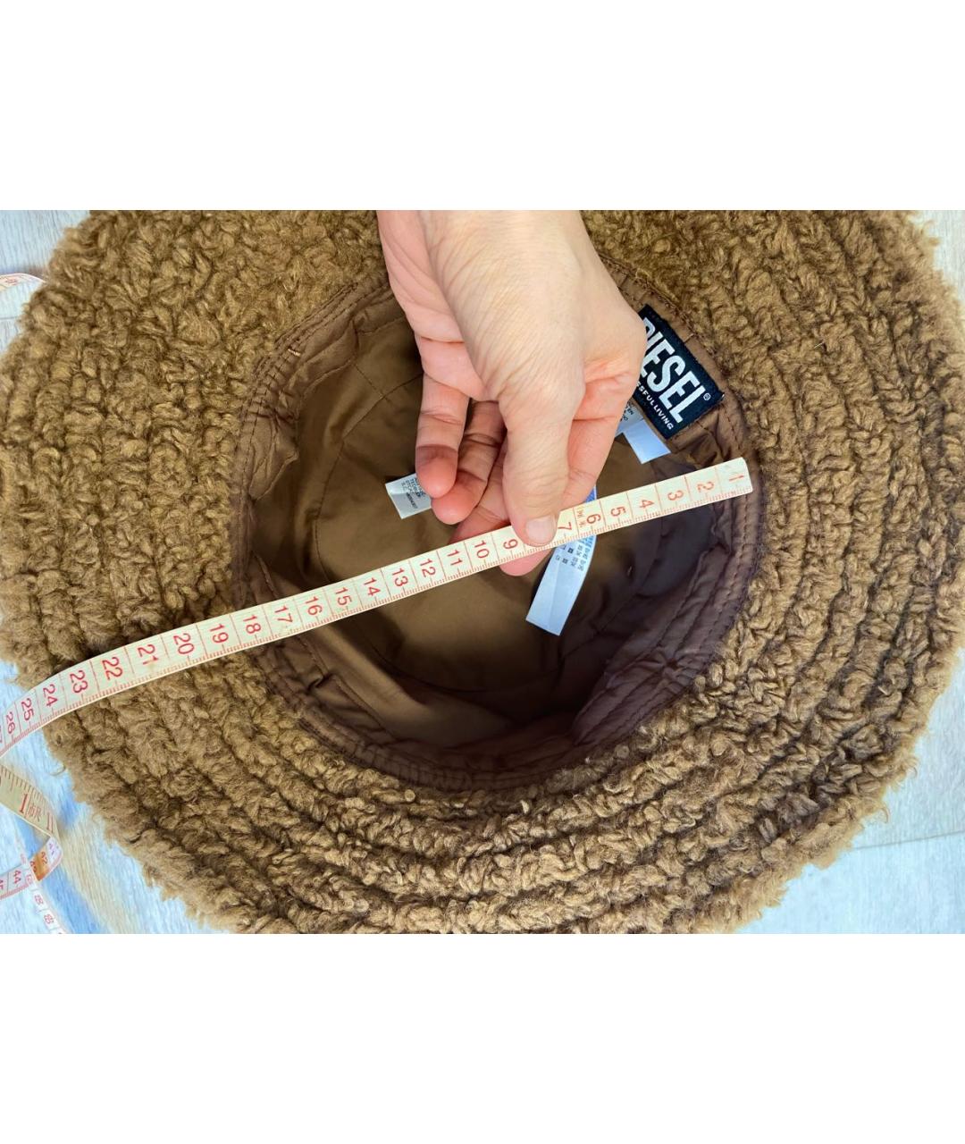 DIESEL Коричневая синтетическая панама, фото 5