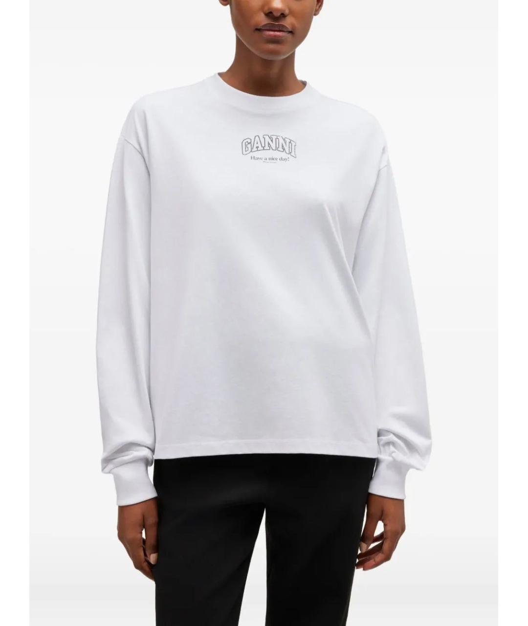 GANNI Хлопковый джемпер / свитер, фото 3