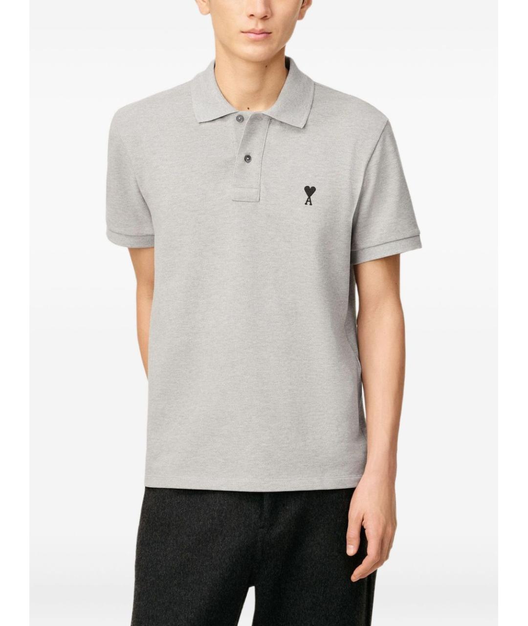 Ami Paris Хлопковое поло с коротким рукавом, фото 5