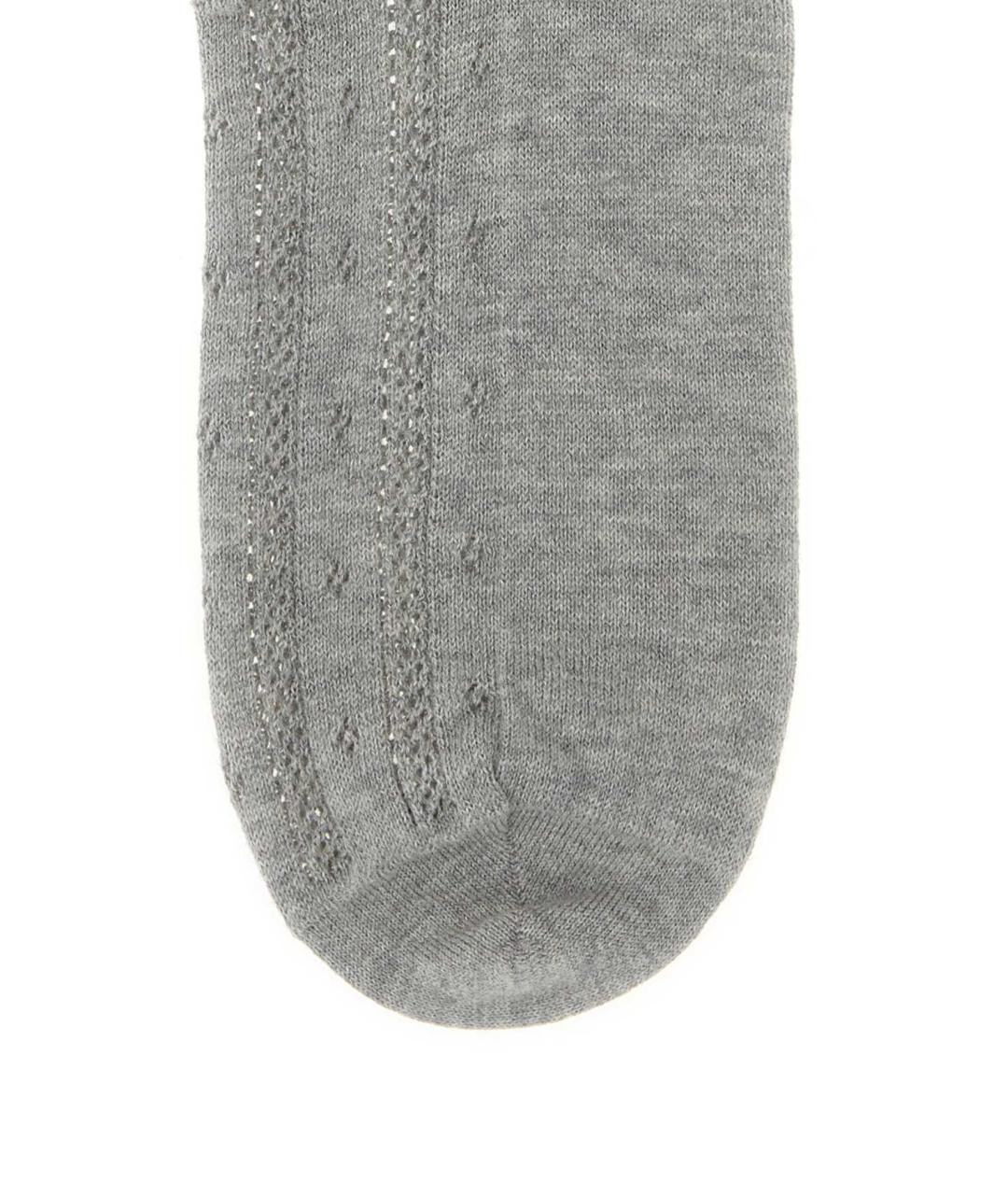 MIU MIU Серые носки, чулки и колготы, фото 2