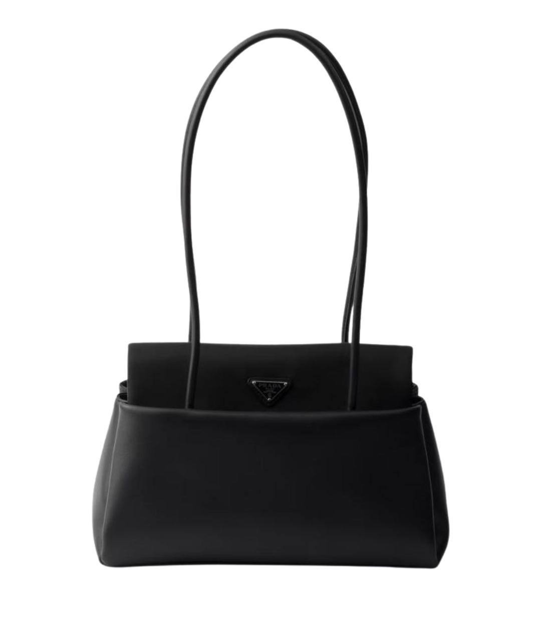 PRADA Черная кожаная сумка через плечо, фото 1