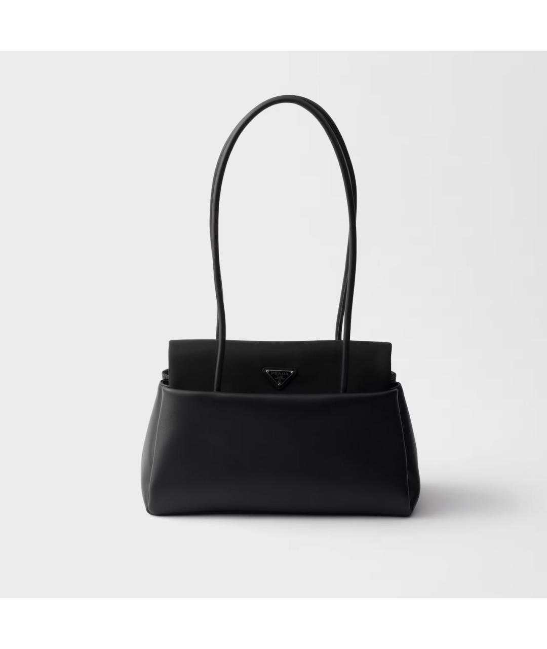 PRADA Черная кожаная сумка через плечо, фото 8