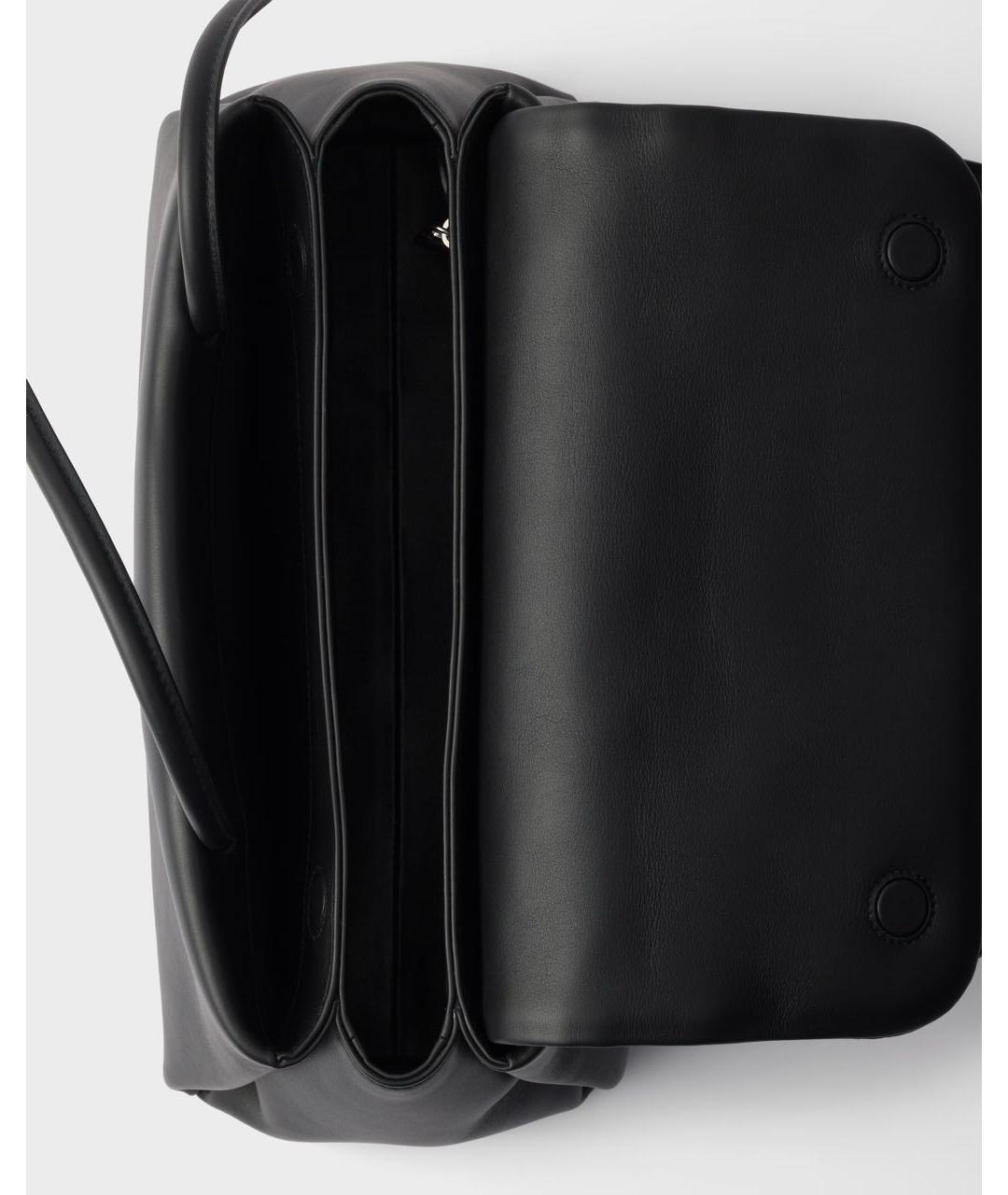 PRADA Черная кожаная сумка через плечо, фото 5