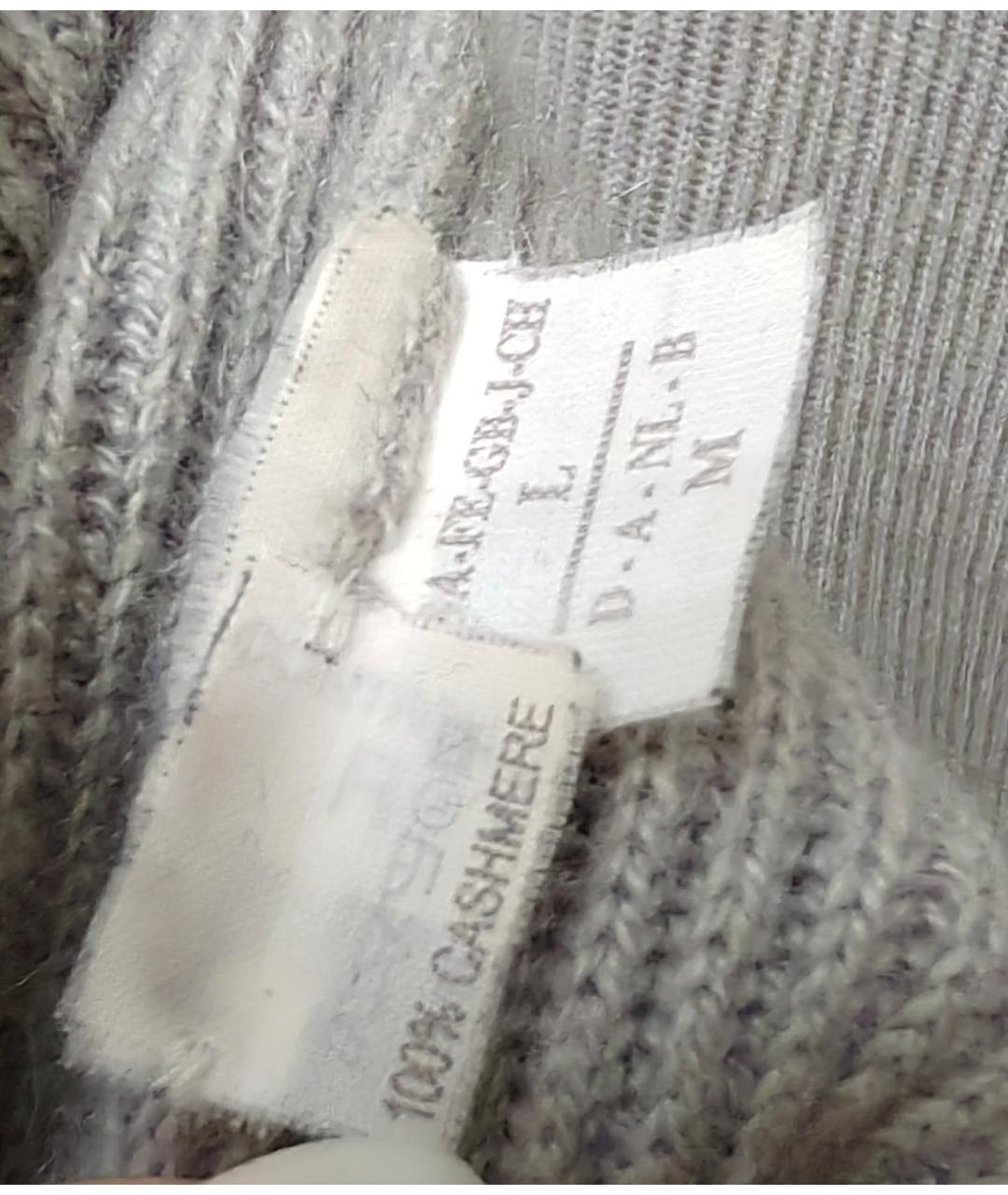 BRUNELLO CUCINELLI Серый кашемировый джемпер / свитер, фото 4