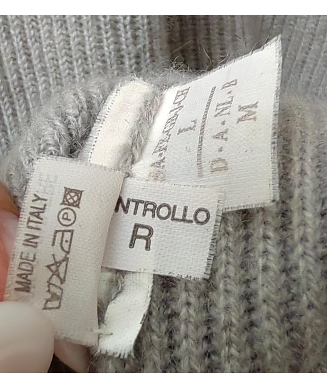 BRUNELLO CUCINELLI Серый кашемировый джемпер / свитер, фото 5