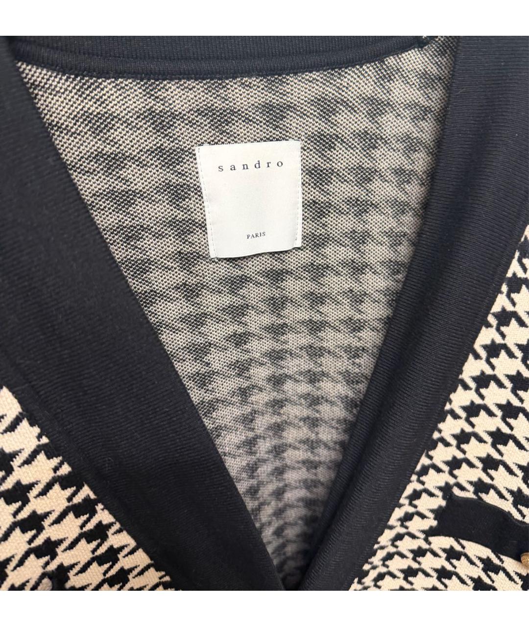 SANDRO Черный вискозный жакет/пиджак, фото 3