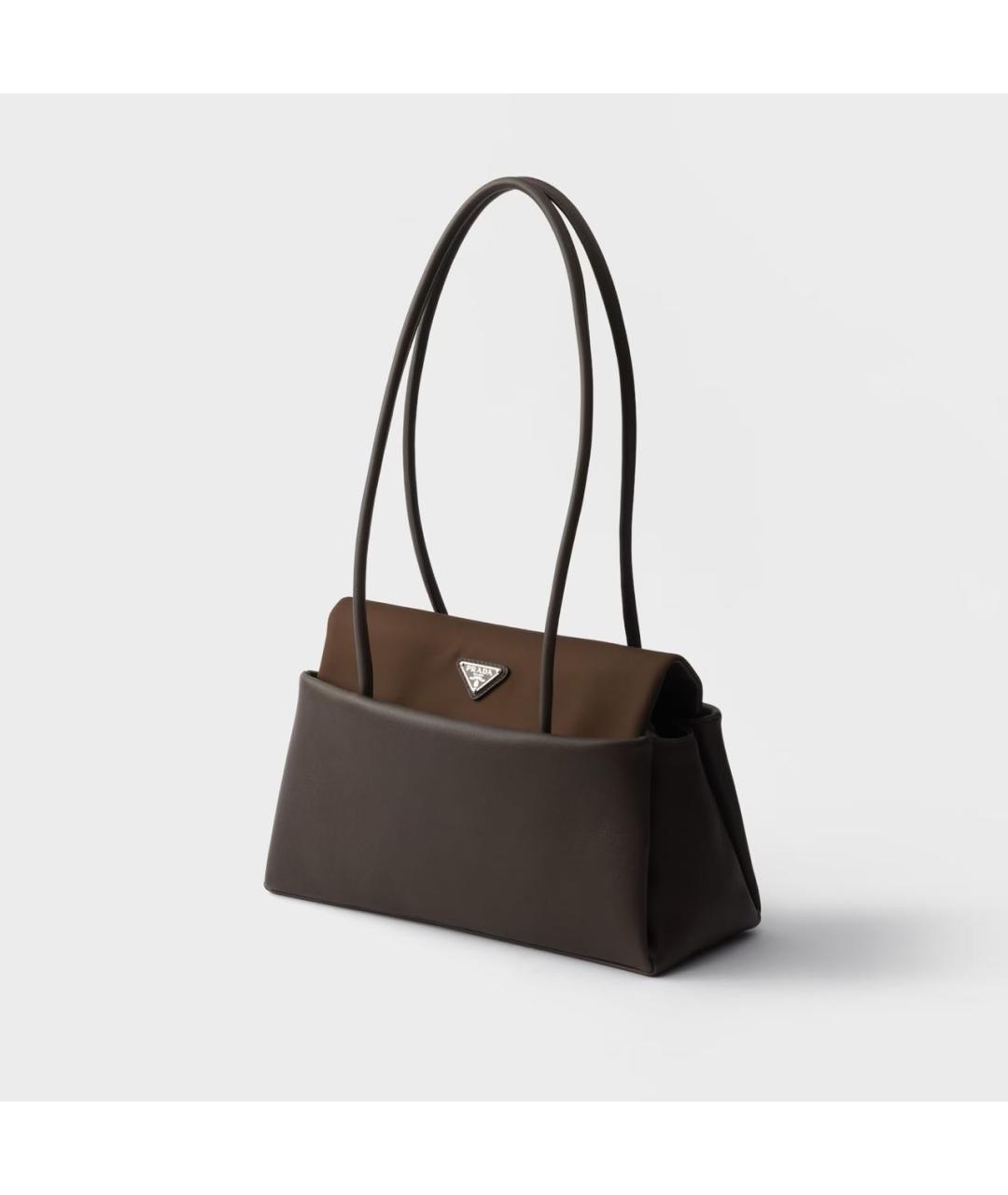 PRADA Коричневая кожаная сумка через плечо, фото 2