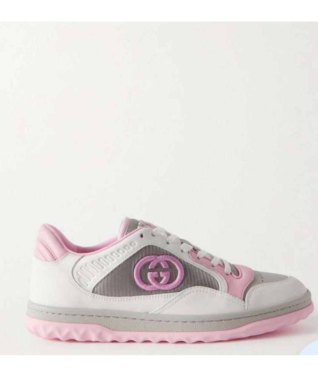 GUCCI Розовые текстильные кроссовки, фото 5