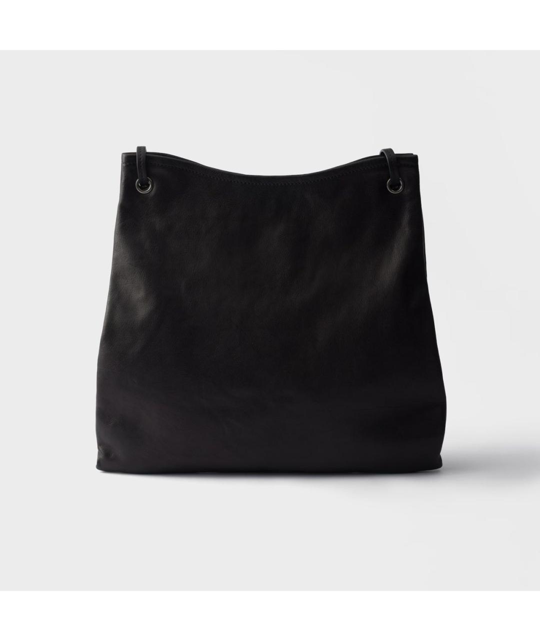 PRADA Черная кожаная сумка через плечо, фото 4