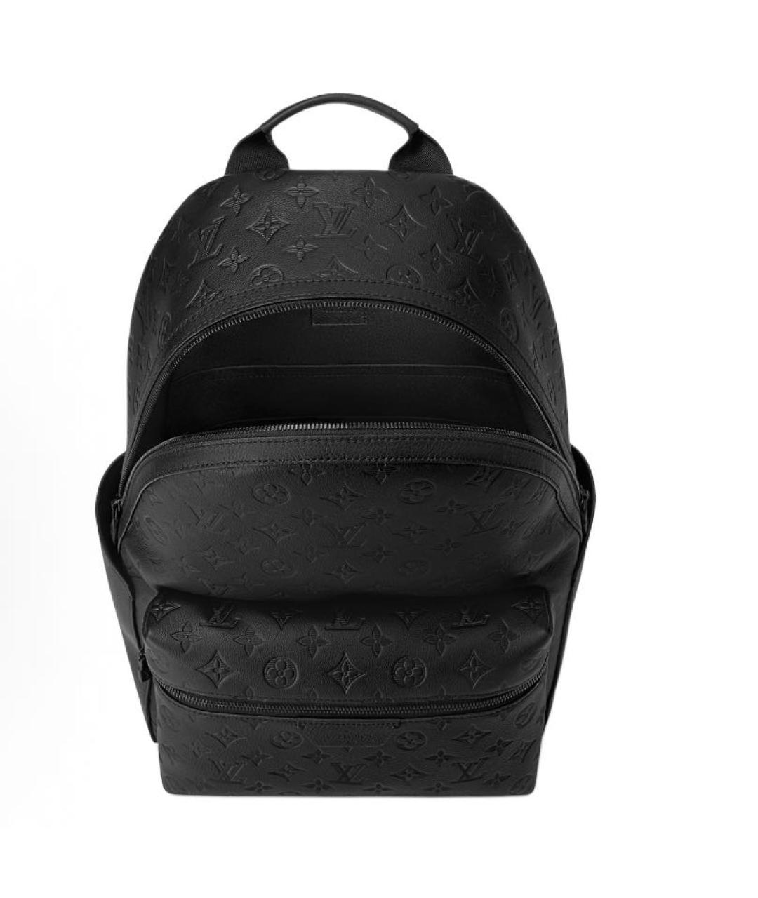 LOUIS VUITTON Черный кожаный рюкзак, фото 4