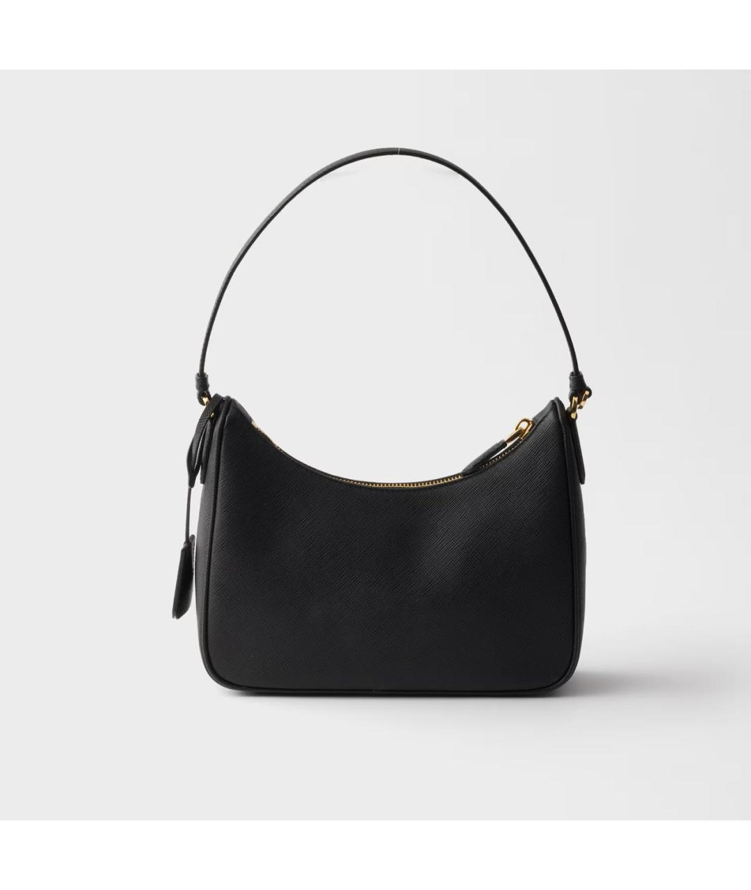 PRADA Черная кожаная сумка через плечо, фото 3