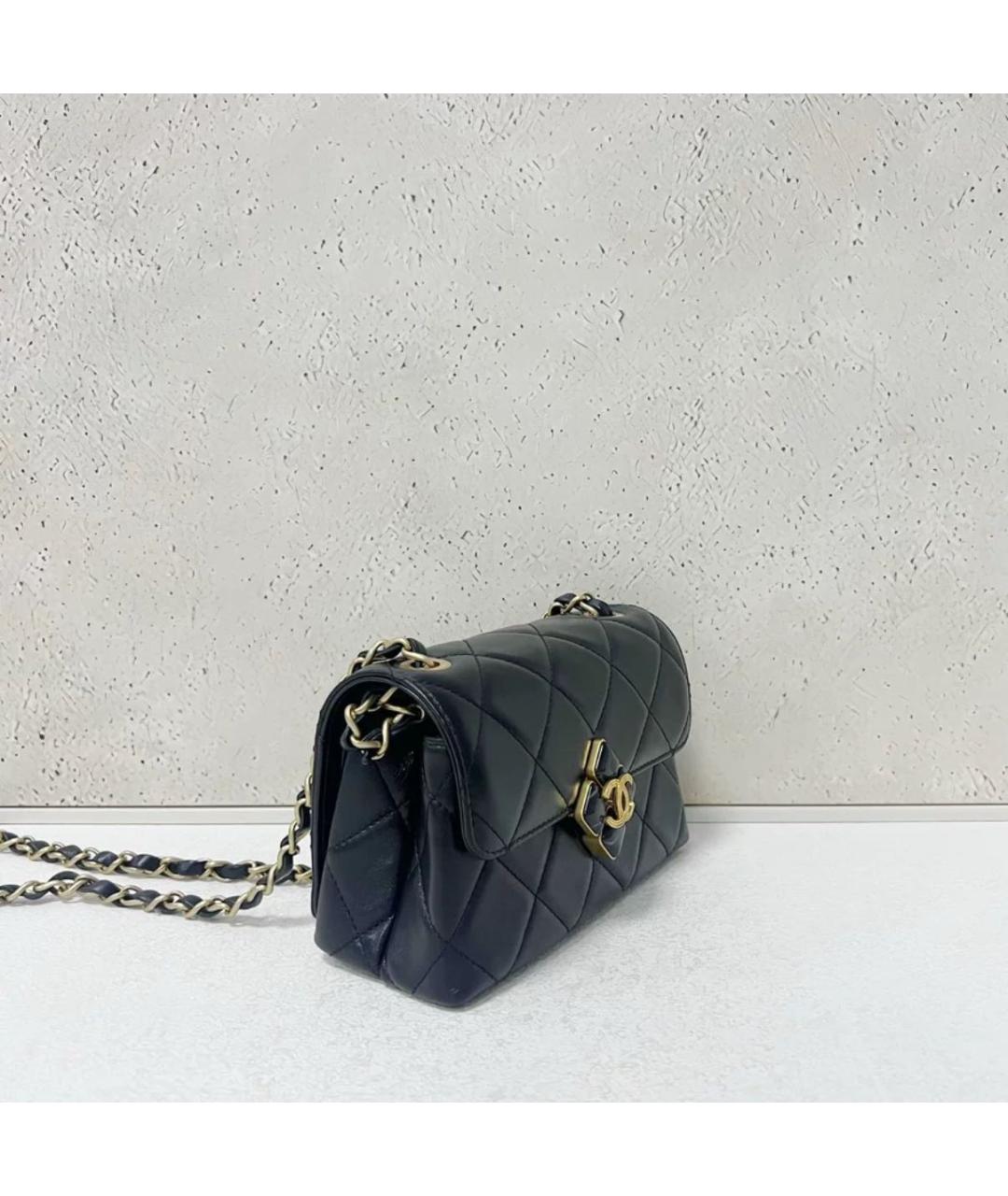 CHANEL Черная сумка через плечо, фото 4