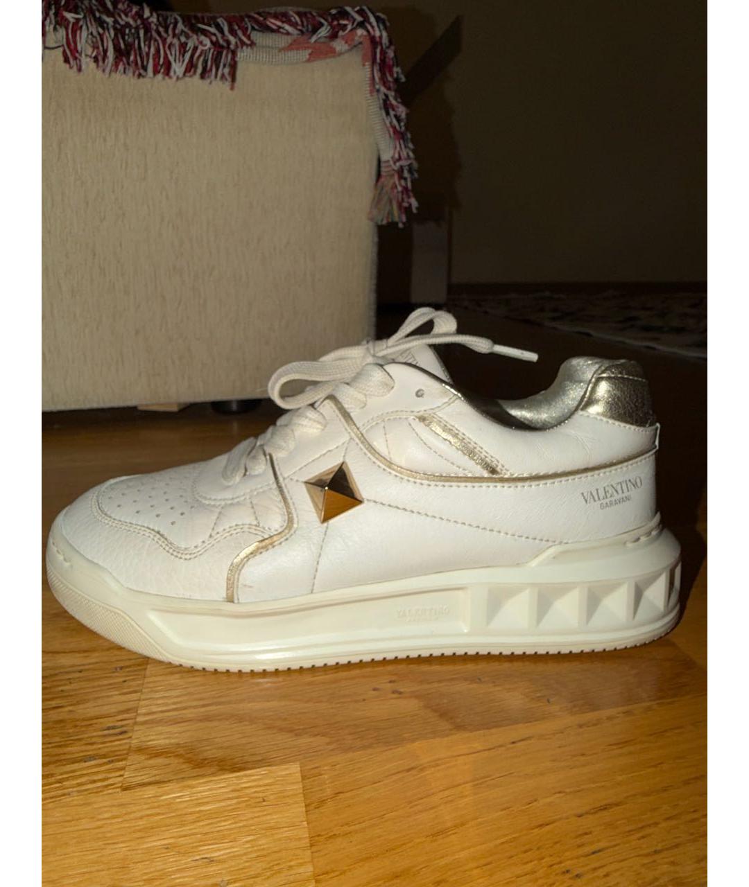 VALENTINO Белые кожаные кеды, фото 5