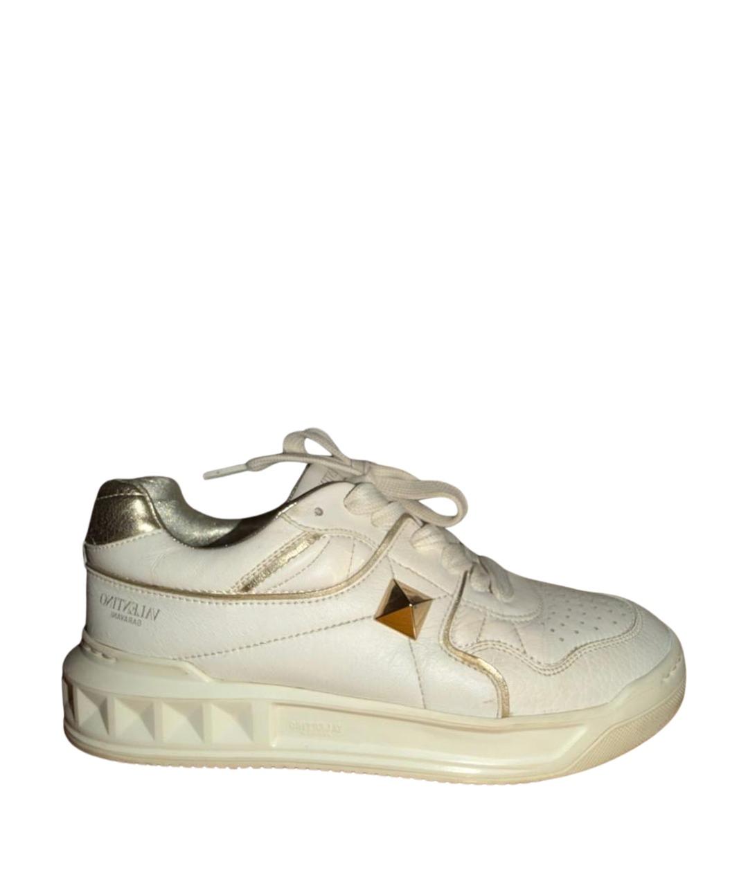 VALENTINO Белые кожаные кеды, фото 1