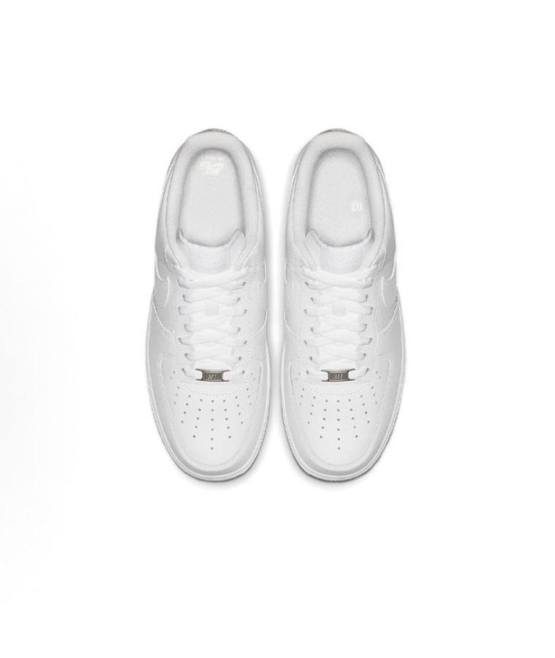 NIKE Белые кожаные низкие кроссовки / кеды, фото 3