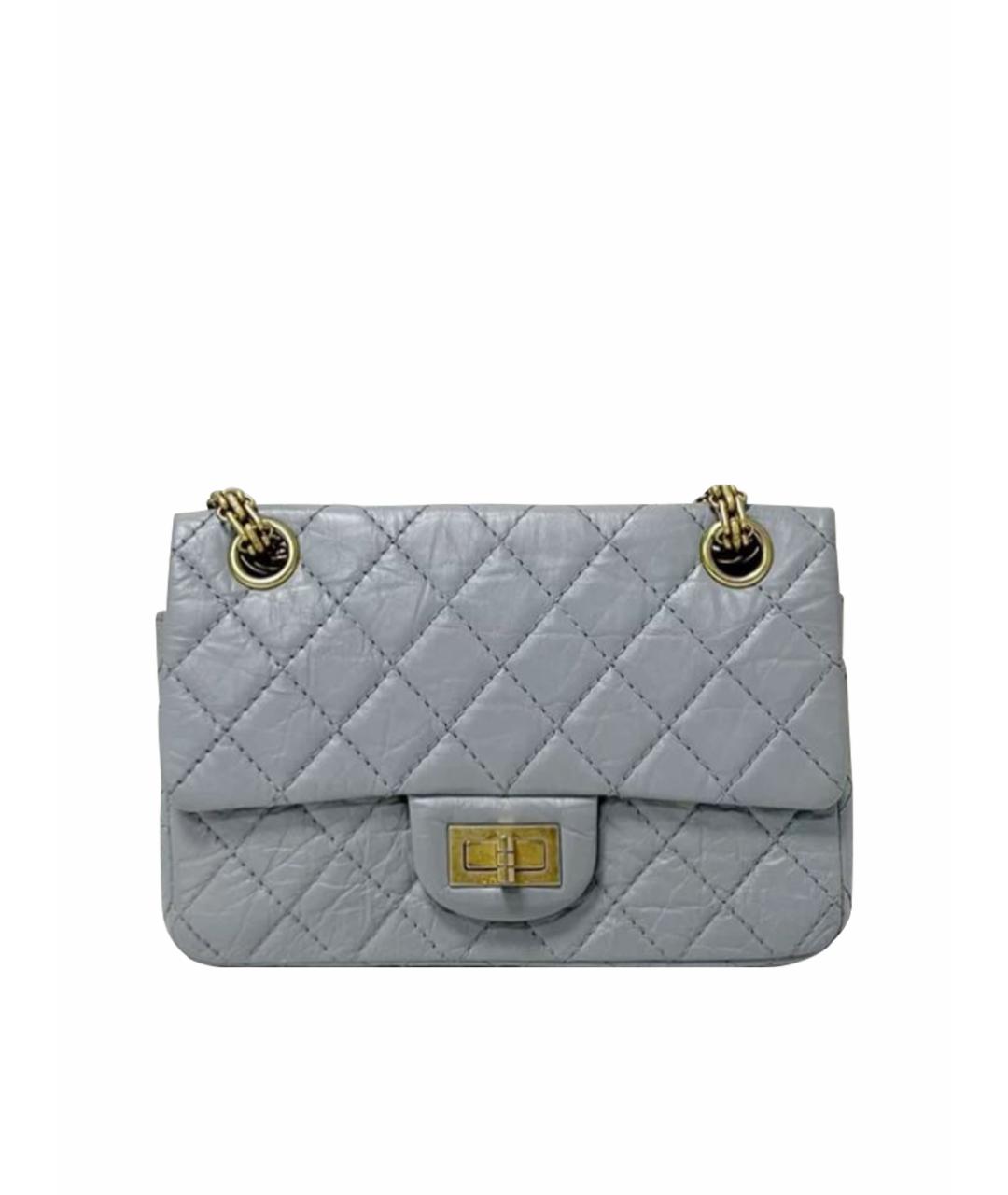 CHANEL Серая кожаная сумка через плечо, фото 1