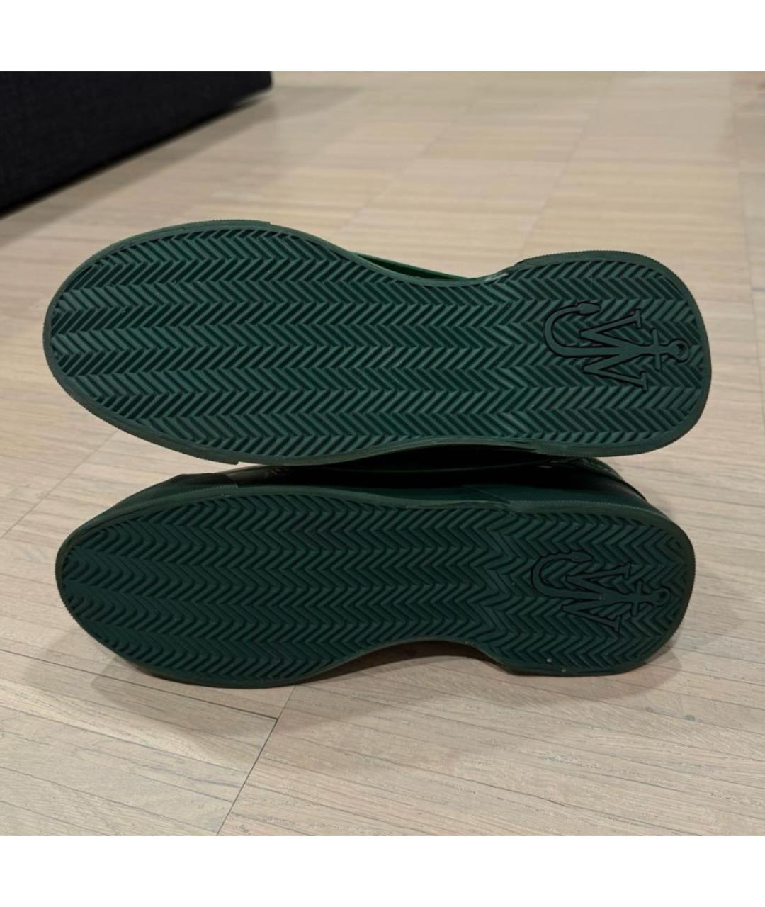 J.W.ANDERSON Зеленые кожаные высокие ботинки, фото 6